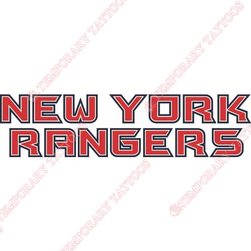 New York Rangers Customize Temporary Tattoos Stickers NO.239